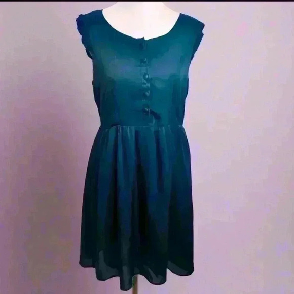 Tulle Mini Sleeveless Dress - Picture 1 of 7